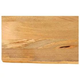   Tömör mangófa természetes élű asztallap 50 x 20 x 2,5 cm