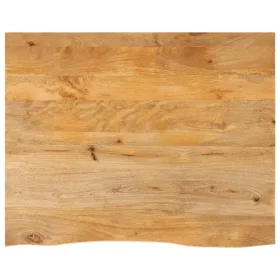   Tömör mangófa természetes élű asztallap 110 x 80 x 3,8 cm