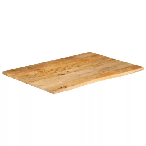 Tömör mangófa természetes élű asztallap 110 x 80 x 3,8 cm