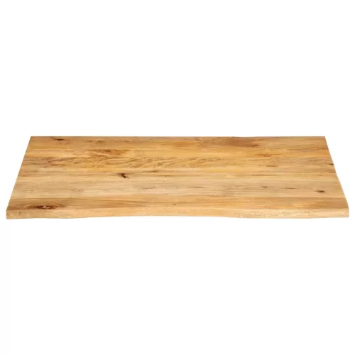 Tömör mangófa természetes élű asztallap 110 x 80 x 3,8 cm
