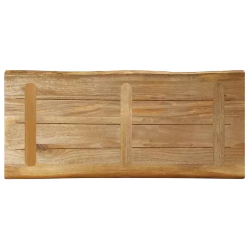 Tömör nyers mangófa természetes élű asztallap 100 x 40 x 2,5 cm
