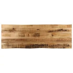   Tömör nyers mangófa természetes élű asztallap 120 x 40 x 2,5 cm
