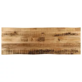   Tömör nyers mangófa természetes élű asztallap 110 x 40 x 3,8 cm