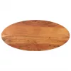 Tömör akácfa ovális asztallap 120 x 50 x 3,8 cm