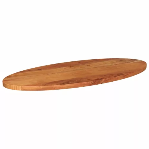Tömör akácfa ovális asztallap 120 x 50 x 3,8 cm