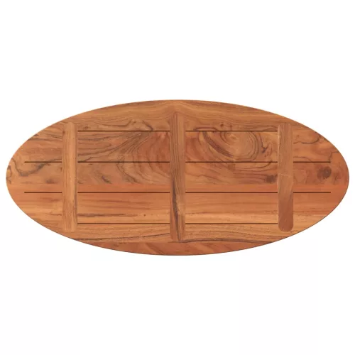 Tömör akácfa ovális asztallap 120 x 50 x 3,8 cm