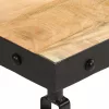 Tömör mangófa kerekes dohányzóasztal 100 x 55 x 26 cm