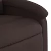 Sötétbarna szövet dönthető fotel