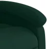 Sötétzöld bársony dönthető fotel