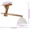 Fehér mennyezeti lámpa 25 W 105x30x65-108 cm E27