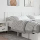Fehér fém fejtámla 200 cm