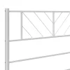 Fehér fém fejtámla 200 cm
