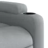 Világosszürke szövet dönthető fotel