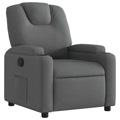 Sötétszürke szövet relaxfotel
