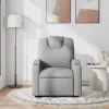 Világosszürke szövet dönthető masszázsfotel