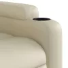 Krémszínű műbőr dönthető fotel