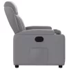 Világosszürke szövet dönthető fotel