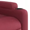 Bordó dönthető szövet masszázsfotel