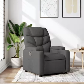 Sötétszürke szövet relaxfotel