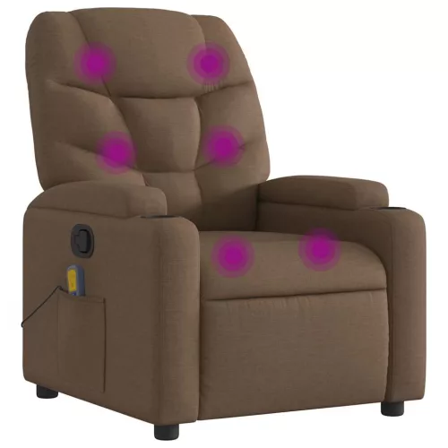 Barna szövet dönthető masszázsfotel
