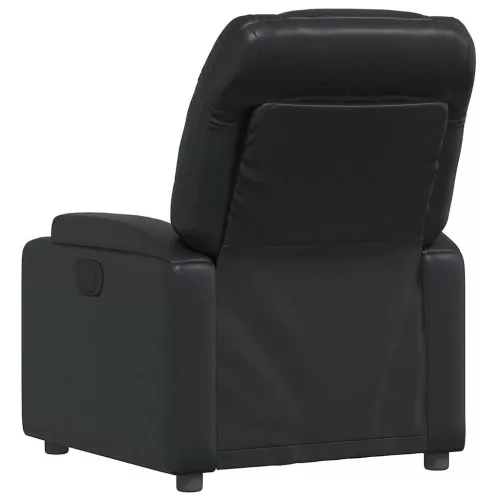 Fekete műbőr relaxfotel