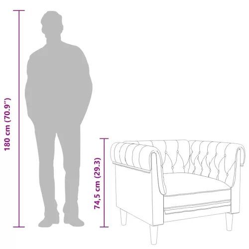 Sötétzöld szövet Chesterfield kanapé