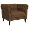 Barna szövet Chesterfield kanapé
