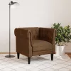 Barna szövet Chesterfield kanapé