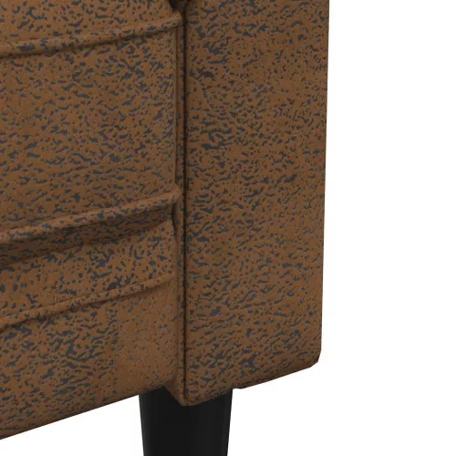 Barna szövet Chesterfield kanapé