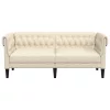 2 személyes vászon Chesterfield kanapé