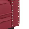 Bordó műbőr Chesterfield kanapéfotel
