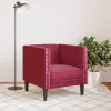 Bordó bársony Chesterfield kanapéfotel