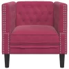 Bordó bársony Chesterfield kanapéfotel