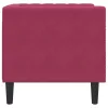 Bordó bársony Chesterfield kanapéfotel