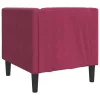 Bordó bársony Chesterfield kanapéfotel