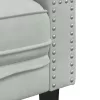 2 személyes világoszöld bársony Chesterfield kanapé párnákkal