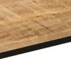 Tömör nyers mangófa és vas tálalóasztal 110 x 30 x 75 cm