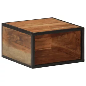   Tömör akácfa falra szerelhető éjjeliszekrény 35 x 35 x 20 cm