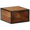 Tömör akácfa falra szerelhető éjjeliszekrény 35 x 35 x 20 cm