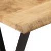 Tömör mangófa konzolasztal természetes éllel 105 x 33 x 76 cm