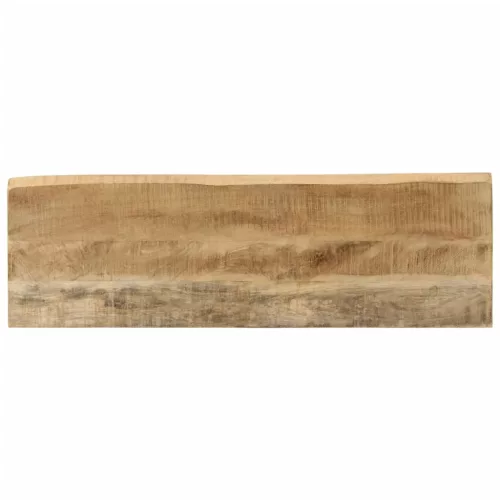 Tömör mangófa konzolasztal természetes éllel 105 x 33 x 76 cm