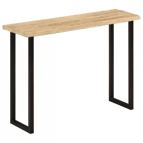   Tömör mangófa konzolasztal természetes éllel 105 x 33 x 76 cm