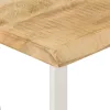 Tömör mangófa konzolasztal természetes éllel 105 x 33 x 76 cm