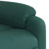 Sötétzöld szövet dönthető masszázsfotel
