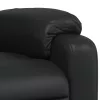 Fekete műbőr dönthető fotel