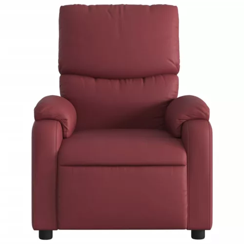 Bordó műbőr dönthető fotel