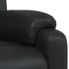 Fekete műbőr dönthető masszázsfotel
