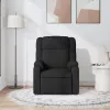Fekete szövet dönthető masszázsfotel