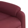 Bordó dönthető szövet masszázsfotel