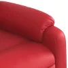 Piros műbőr dönthető masszázsfotel